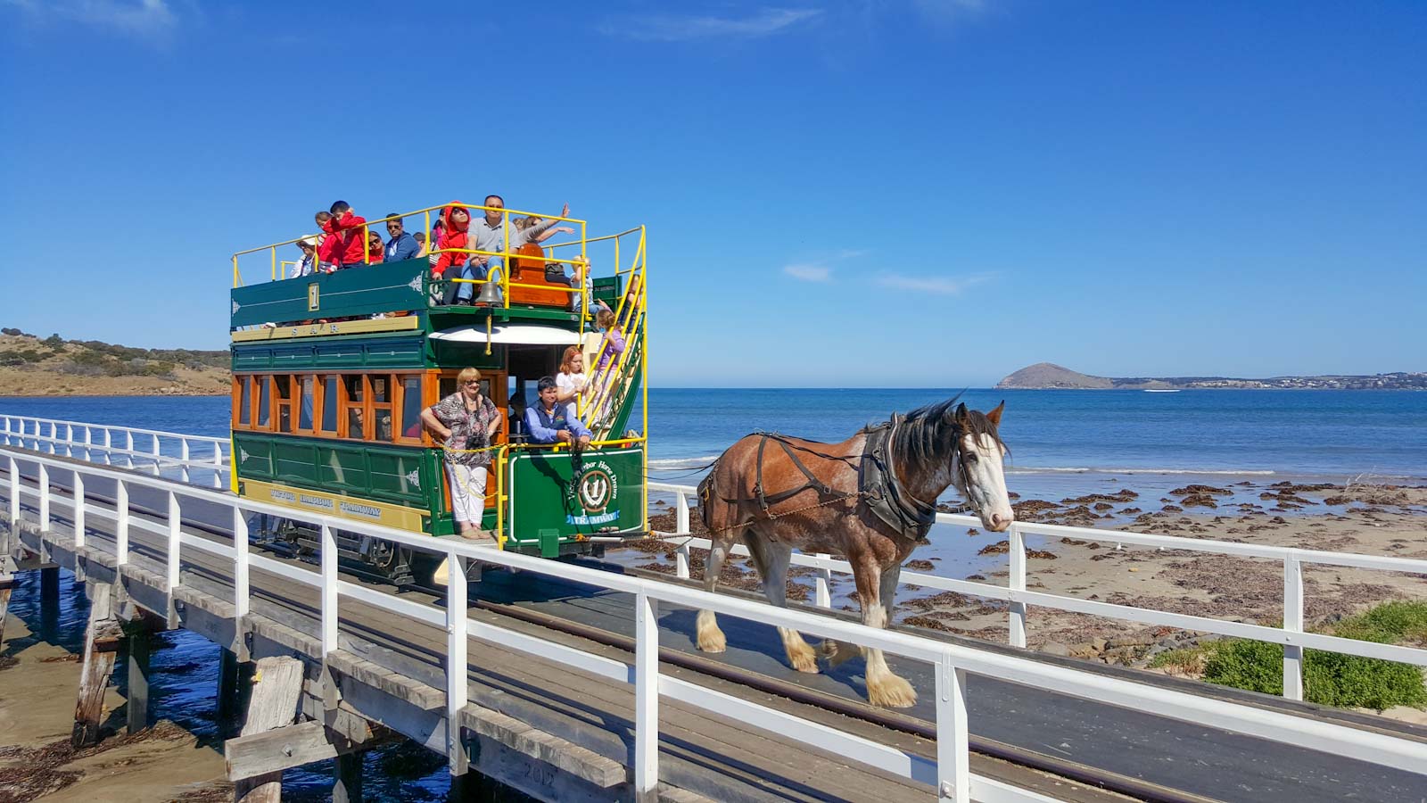 Südaustralien - Victor Harbor’s "Granite Island causeway "