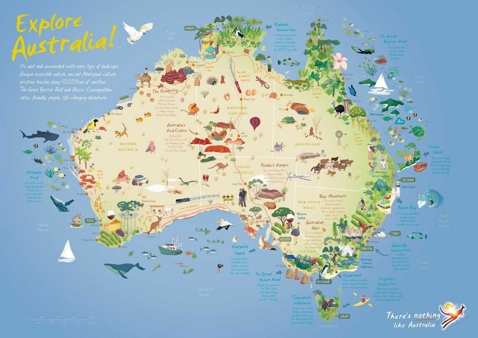 Australien Karte