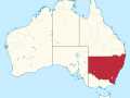 New South Wales Karte