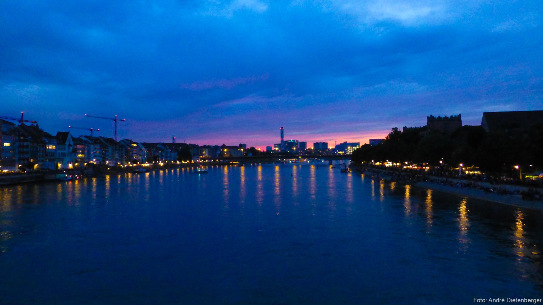 Basel bei Sonnenuntergang