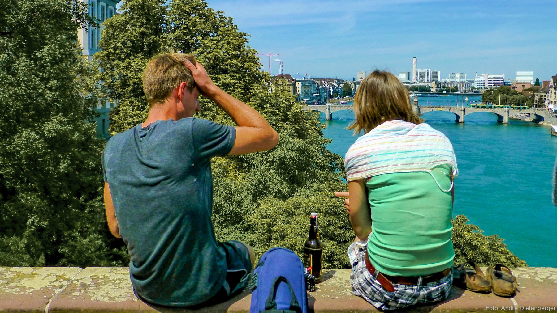 Relaxen mit Blick auf den Rhein