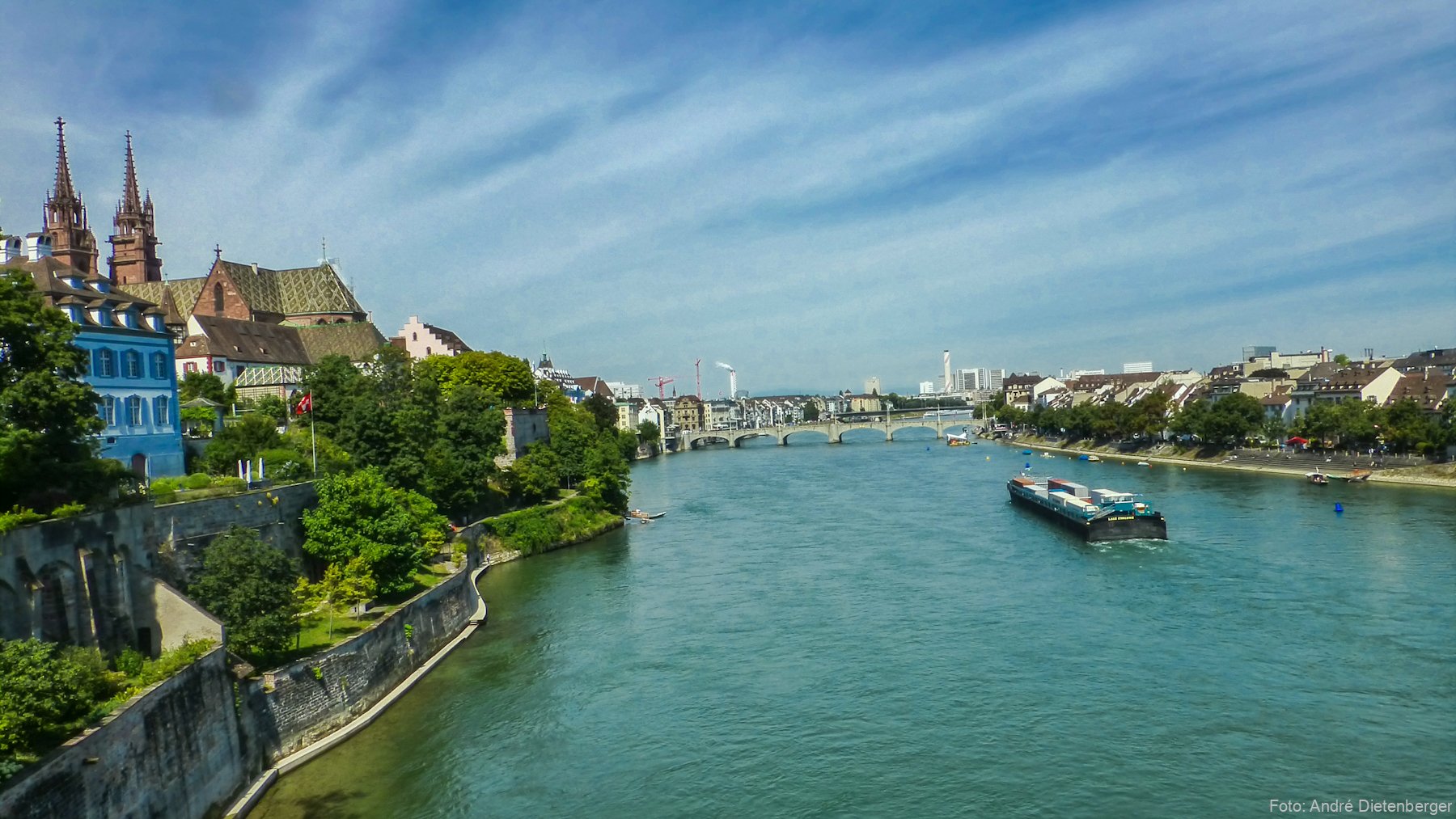 Blick auf beider Basel
