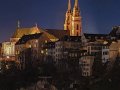 Basler Münster bei Nacht