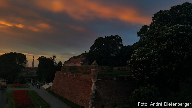 Belgrad - Sonnenuntergang 