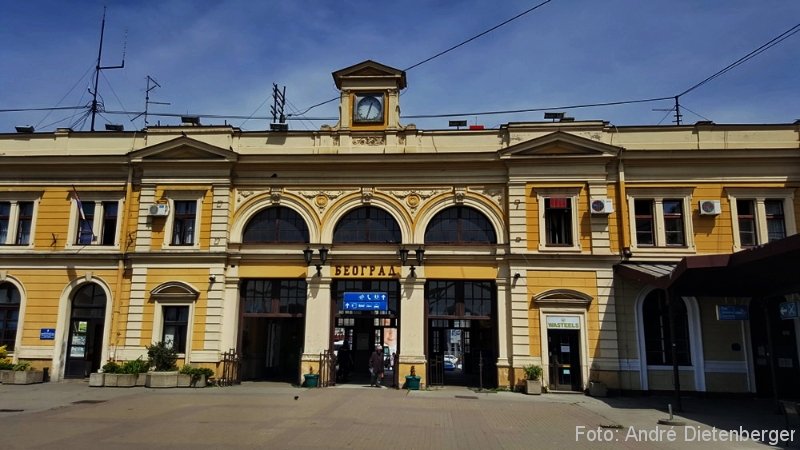 Belgrad - Hauptbahnhof außen