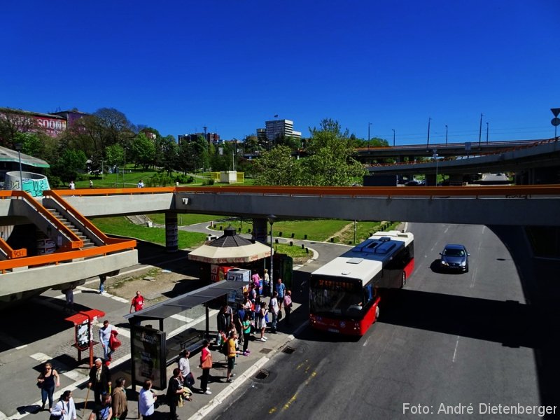 Belgrad - Verkehr, Überführung, Bus