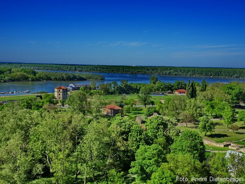 Belgrad - Zusammenfluß Save und Donau