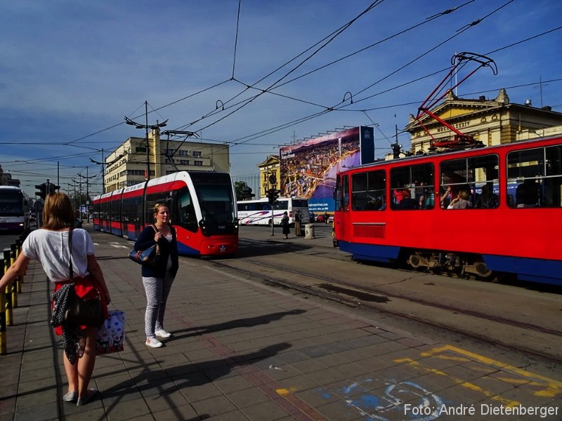 Belgrad - alte und neue Straßenbahn