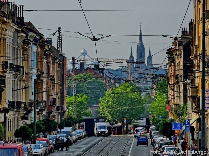 Brüssel - Blick auf Brüssel mit Automium