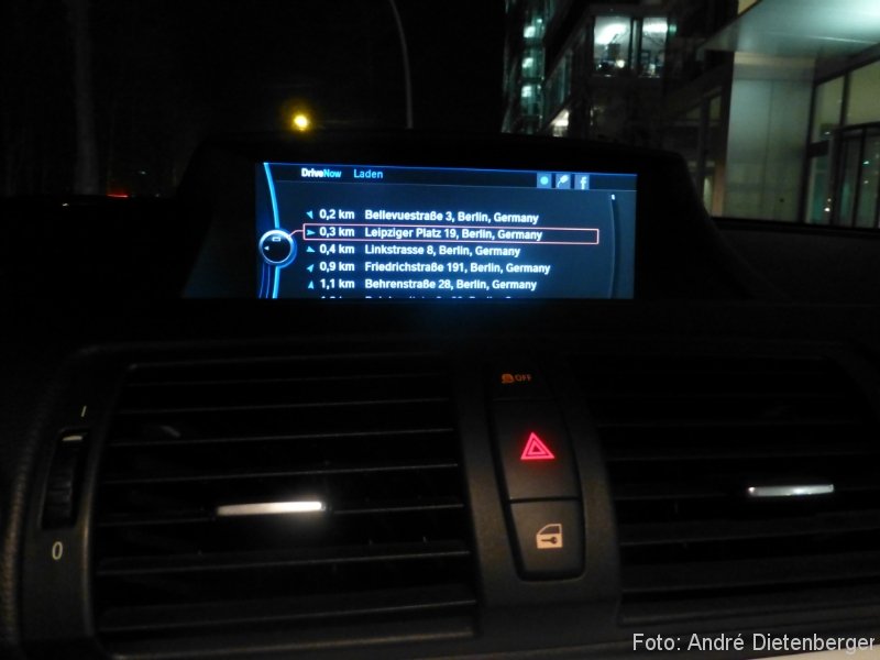 DriveNow ActiveE Berlin Ladestationen in der Nähe
