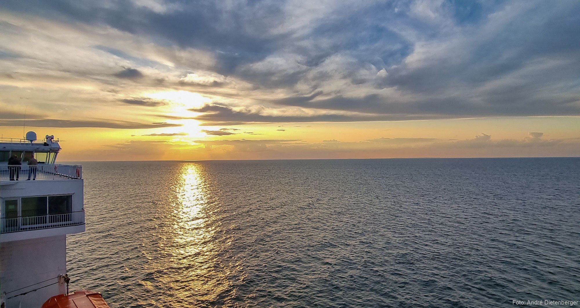 Finnlines Fähre Sonnenuntergang