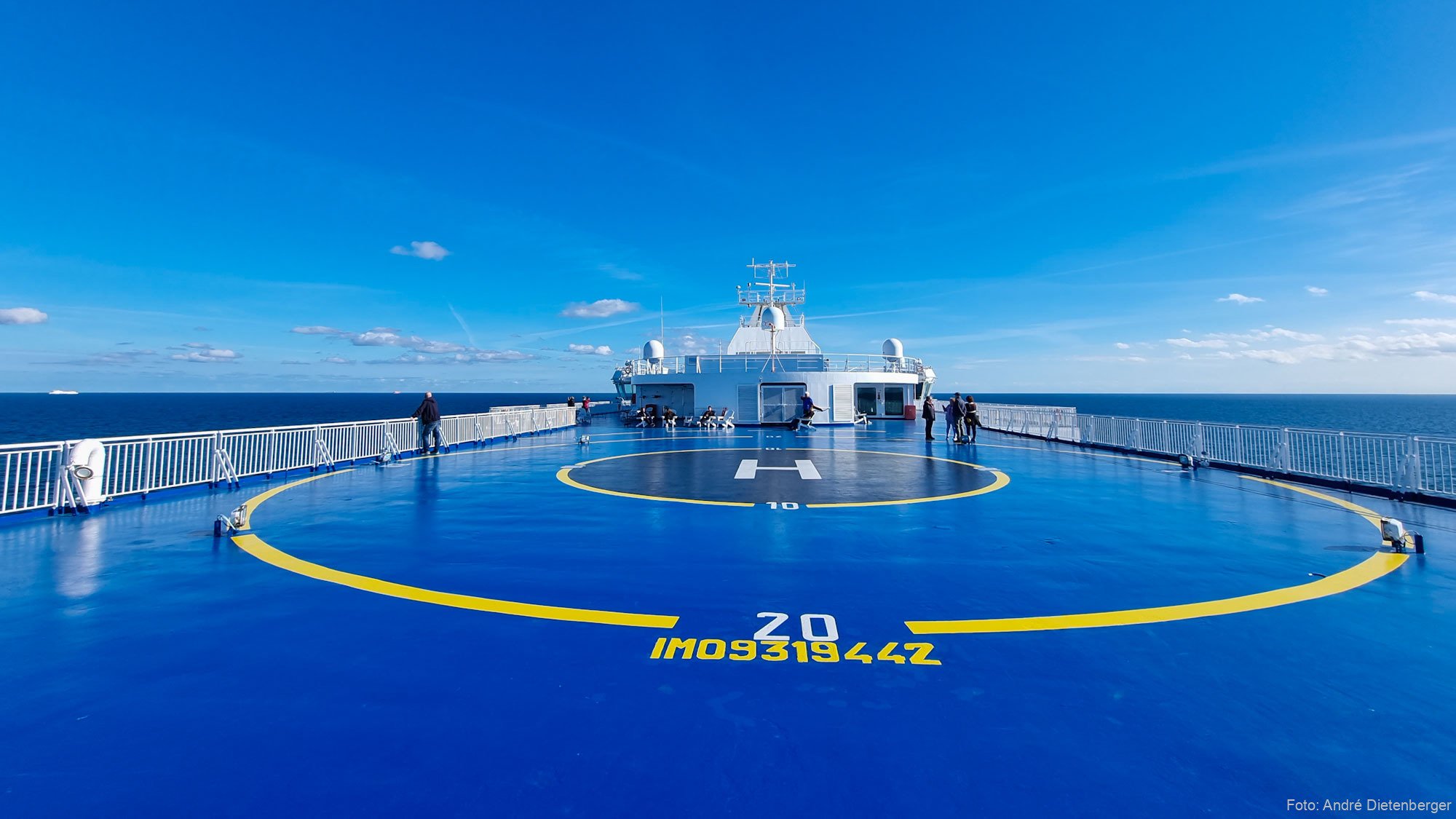Achter Deck mit Heliport