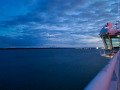 Finnlines Fähre kurz vor Travemünde