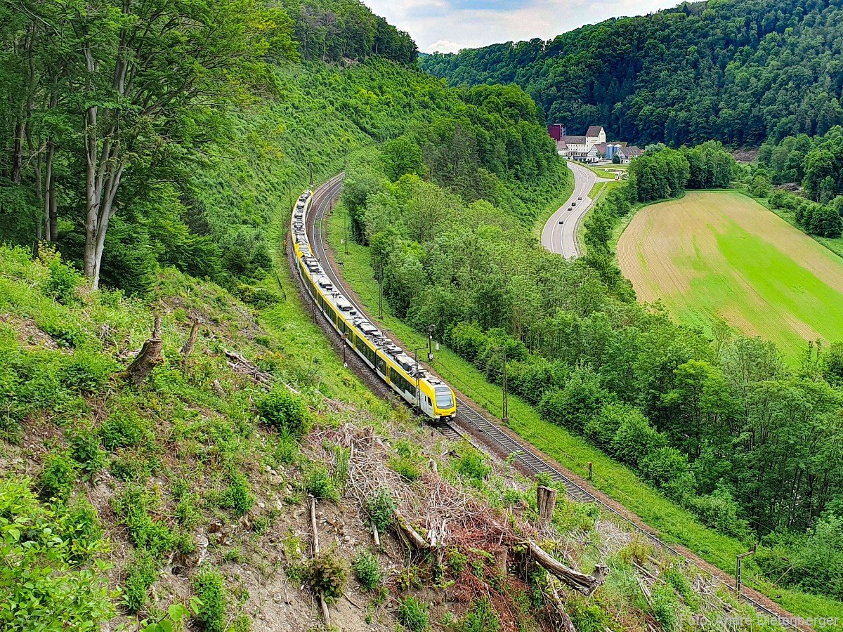 Zuag auf der Geislinger Steige