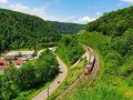 Geislinger Steige Zug und Auto