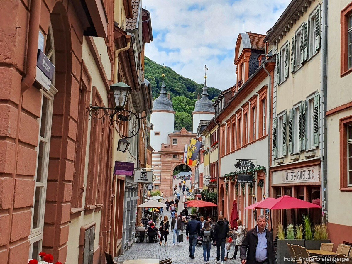 Alte Brücke Heidelberg mit mittelalterlichem Brückentor