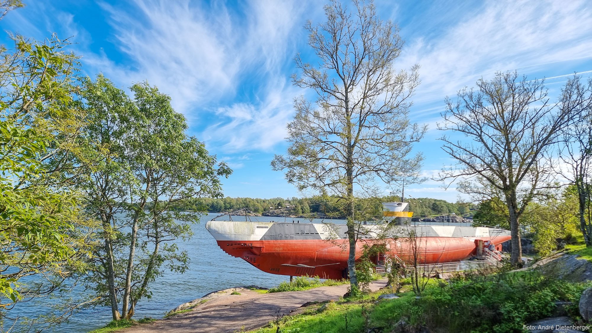 Finnisches U-Boot Vesikko auf Suomenlinna