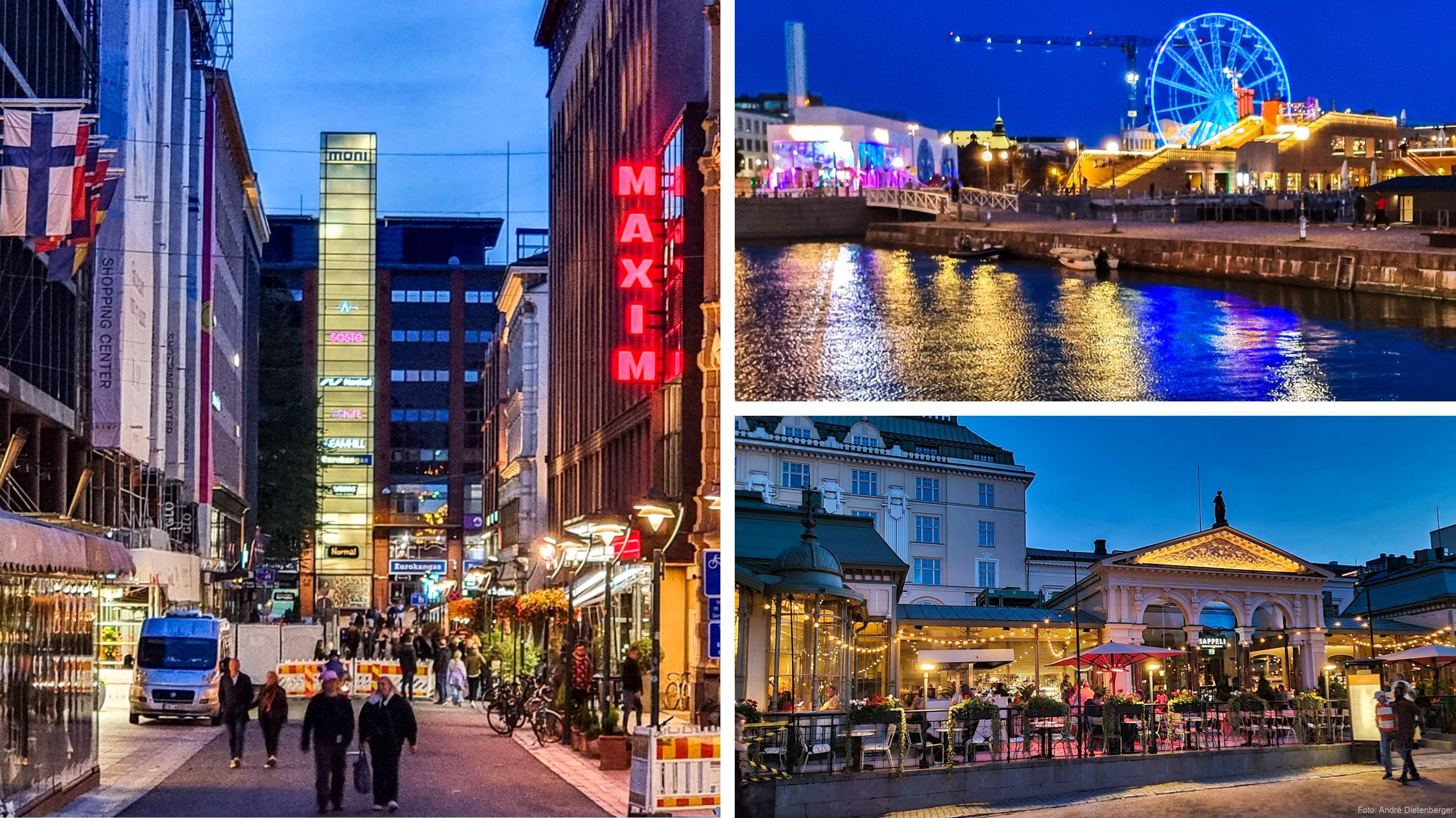Helsinki bei Nacht