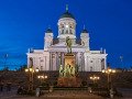Dom zu Helsinki bei Nacht