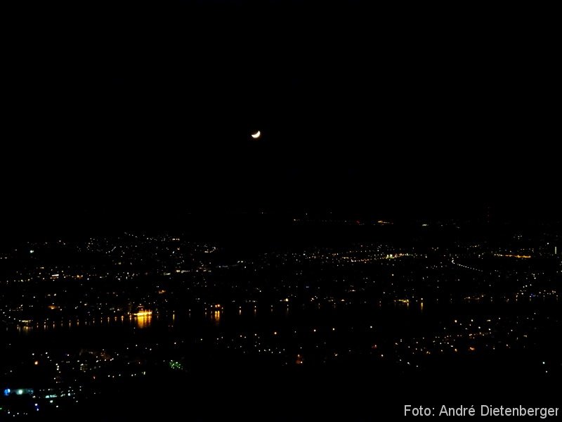 Grandhotel Petersberg - Blick nachts vom Petersberg