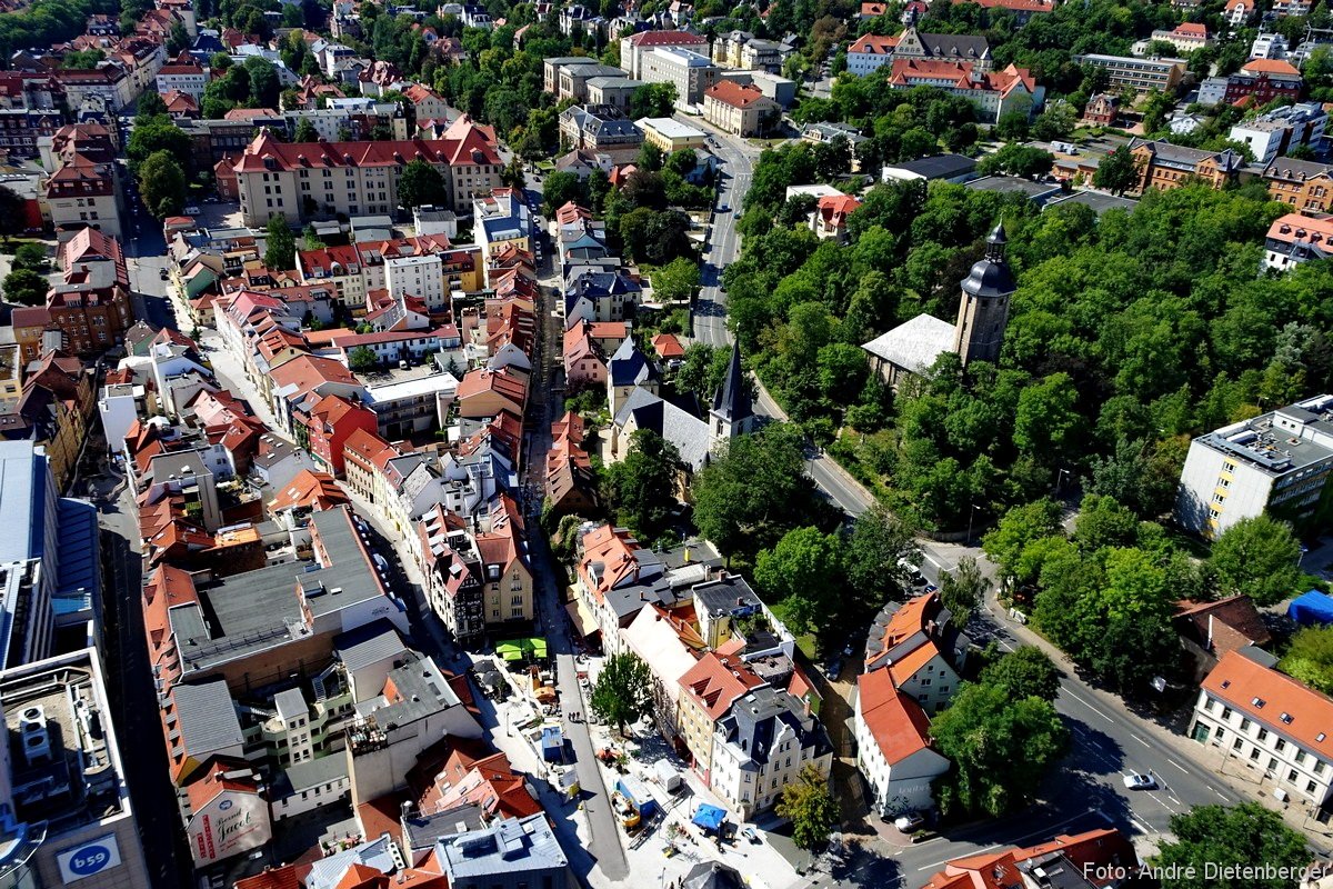 Panorama mit Kneipenmeile Wagnergasse