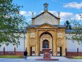 Hauptfriedhof Karlsruhe mit Kapelle im Campo Santo