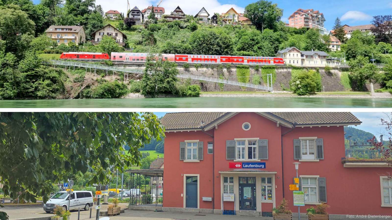 Bahnhof Laufenburg (Baden) und Laufenburg (CH)