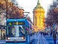Mannheim - Straßenbahn, Planken und Wasserturm