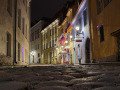 Tallinn Gasse bei Nacht