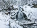 Triberger Wasserfälle mit Eis und Schnee