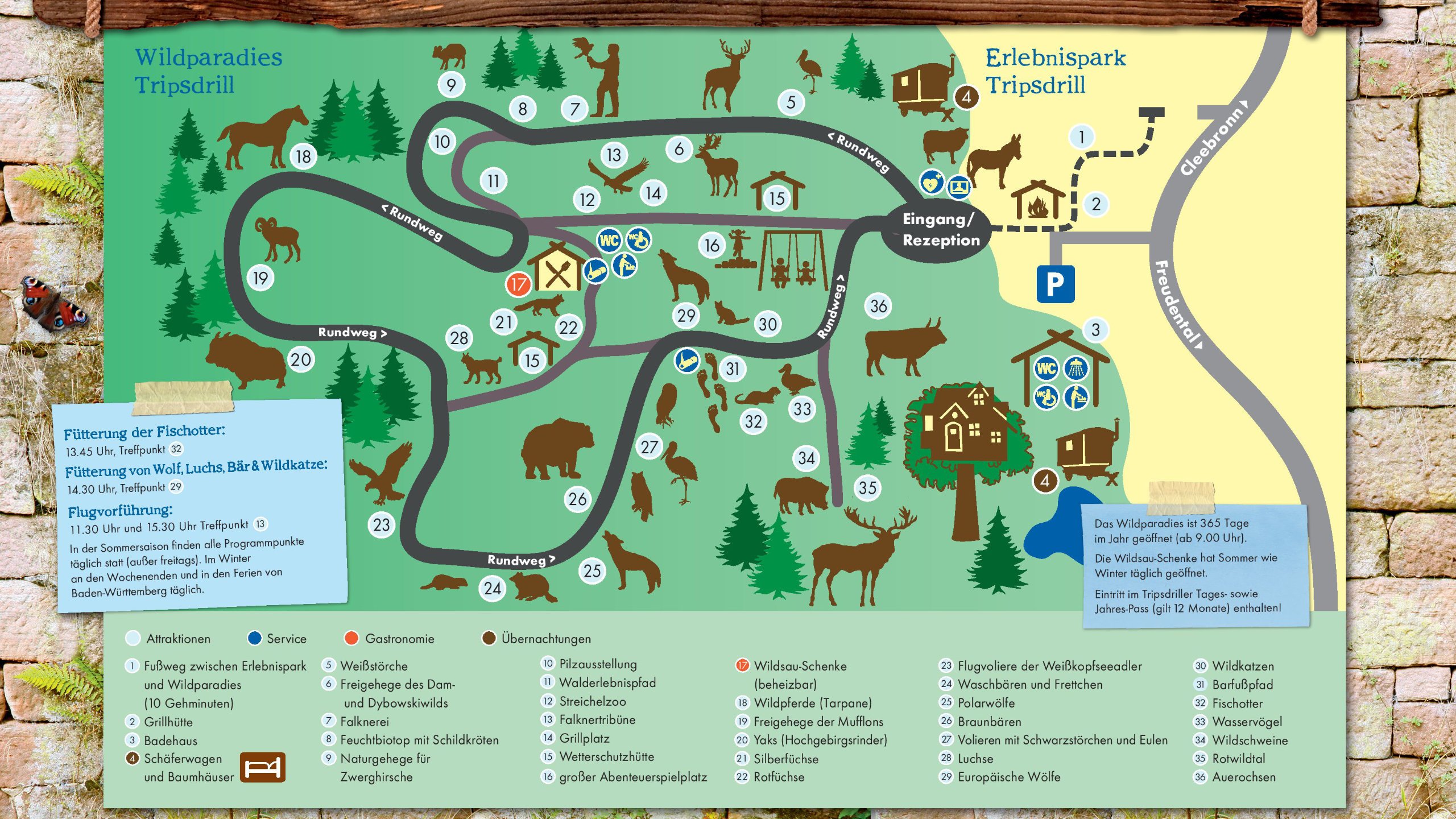 Parkplan Wildparadies (c) Erlebnispark Tripsdrill GmbH & Co. KG