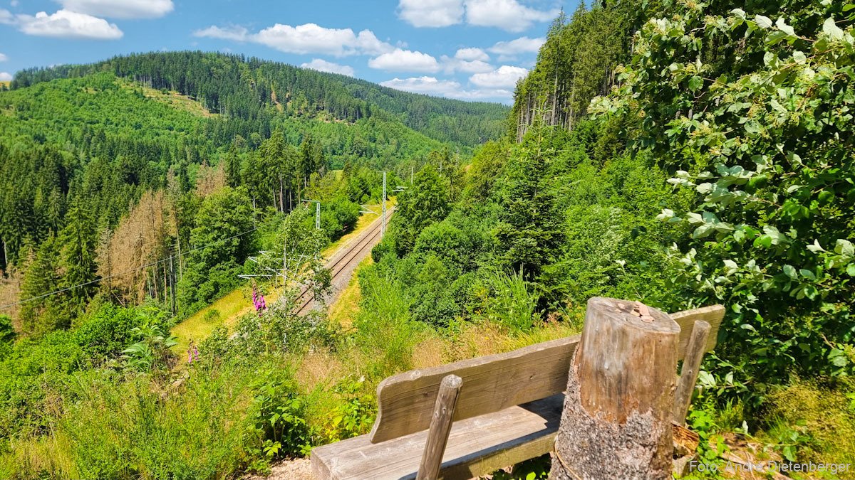 Blick auf die Dreiseenbahn