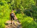 Abstieg am Roodbach Wasserfall