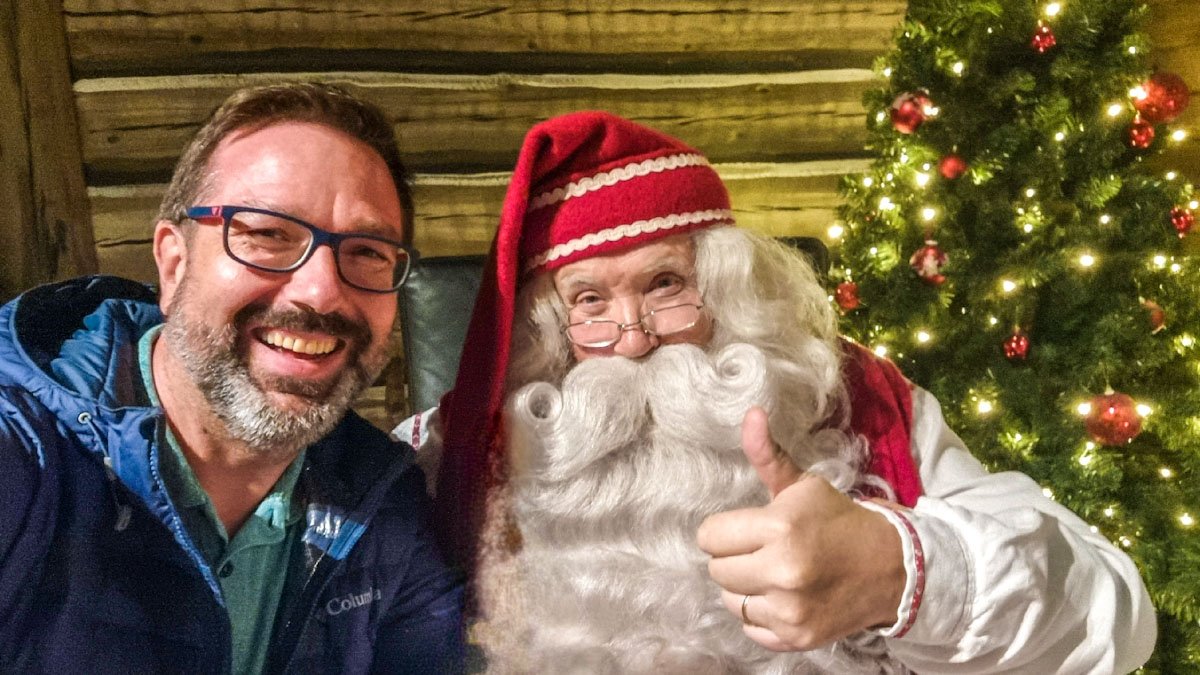 Reise Blögle mit Santa in Rovaniemi