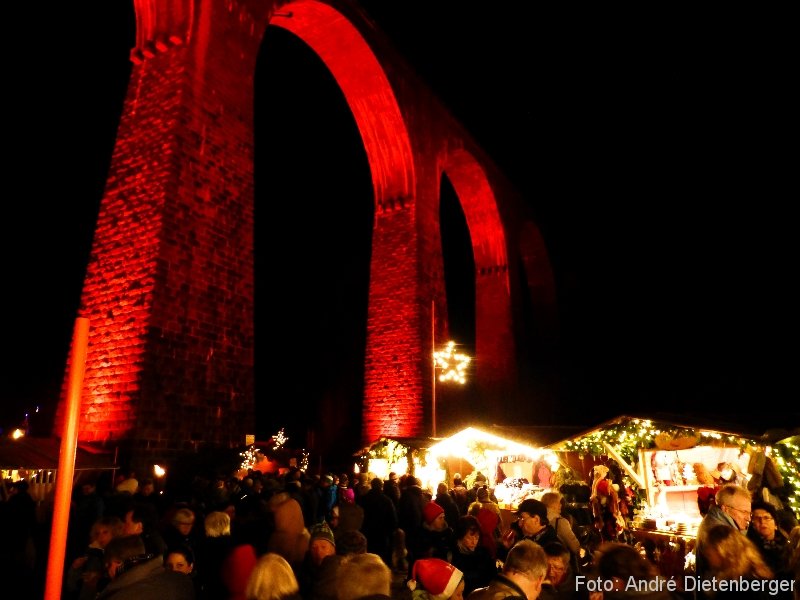 Weihnachtsmarkt Ravennaschlucht - Viadukt & Buden