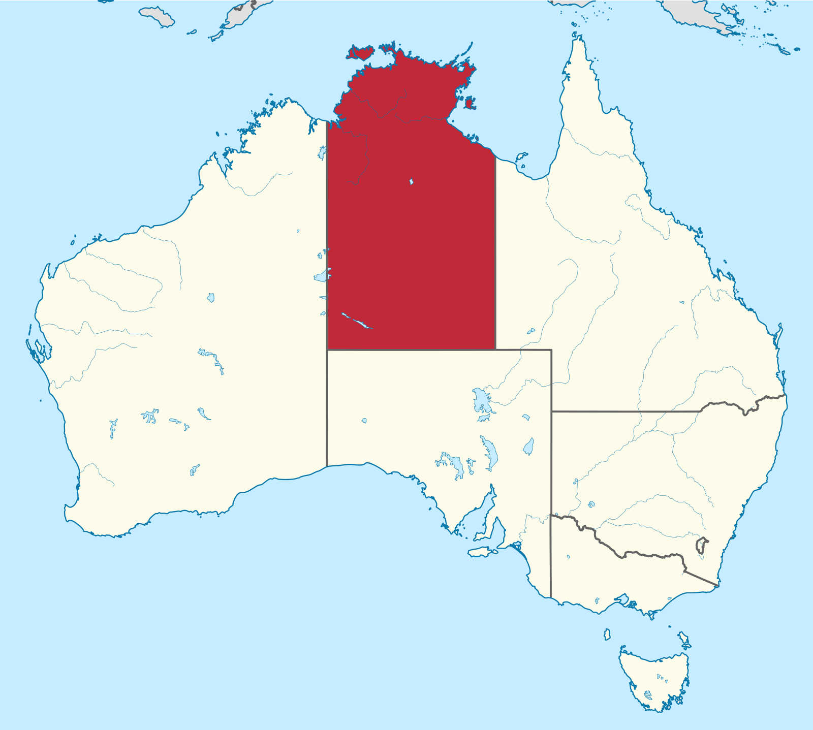 Northern Territory Karte