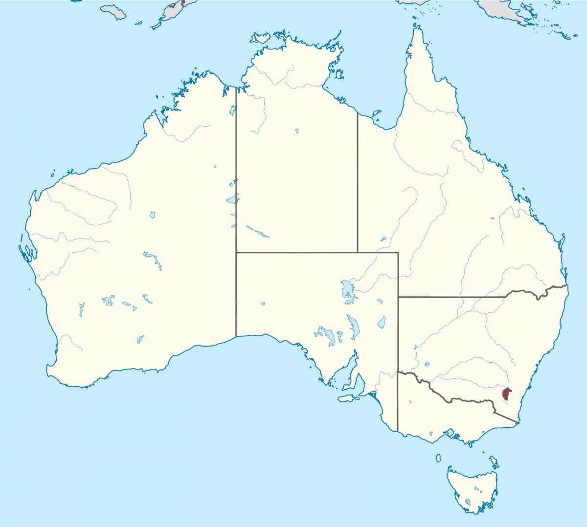 Australian Capital Territory Karte
