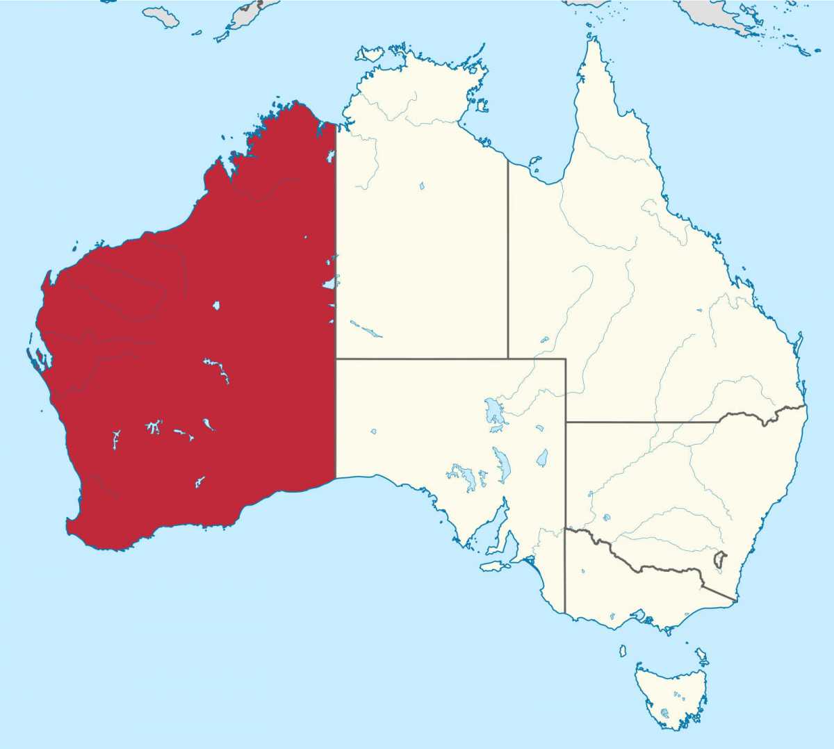 Westaustralien Karte
