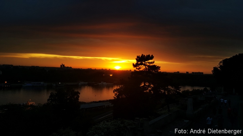 Belgrad - Sonnenuntergang