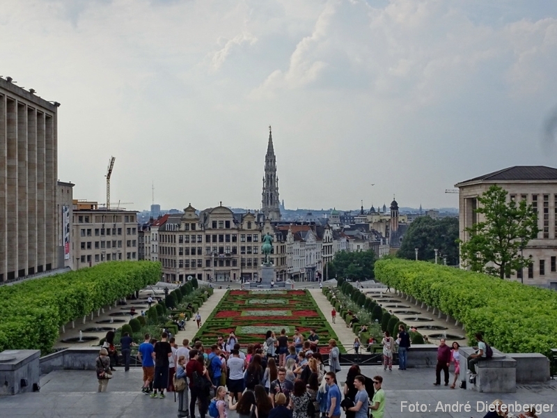 Brüssel - Blick vom Kunstberg in die Stadt