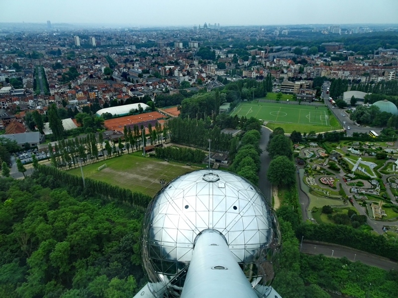 Brüssel - Blick aus dem Atomium Brüssel - Blick aus dem Atomium