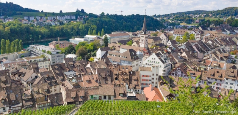 Schaffhausen - Blick vom Munot in die Stadt Schaffhausen - Blick vom Munot in die Stadt