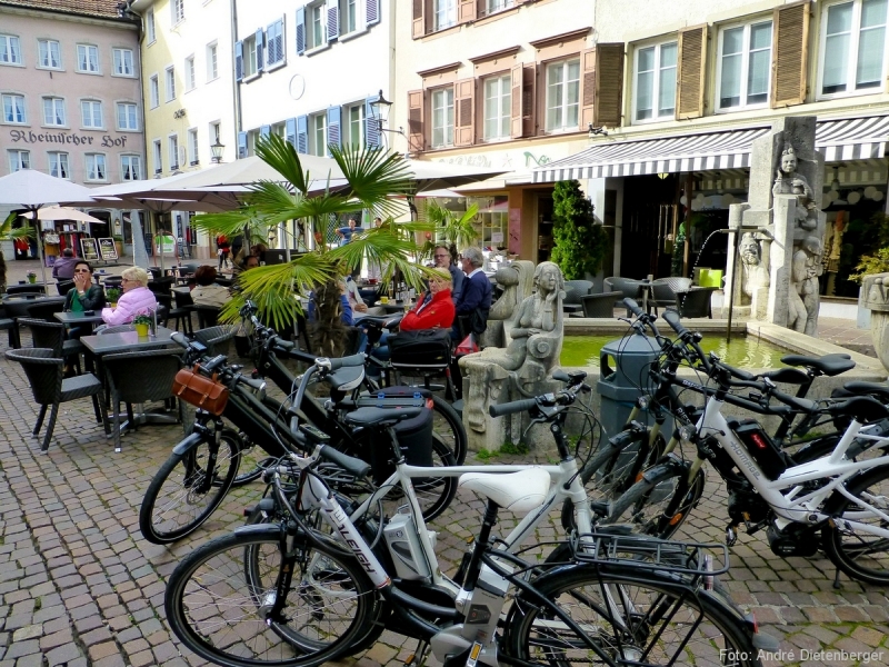 Kaiserstraße mit Fahrrädern Kaiserstraße mit Fahrrädern