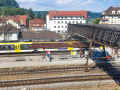 Geislingen/Steige Bahnhof mit Übergang