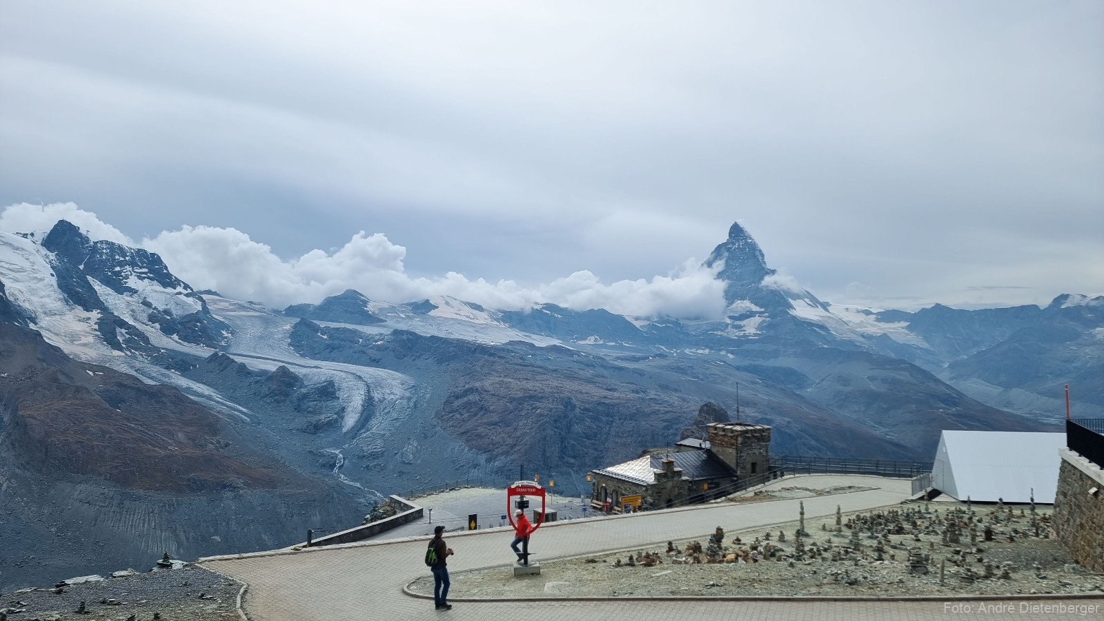 Sicht vom Gornergrat zum Matterhorn