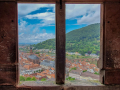 Sicht vom Schloss auf Heidelberg