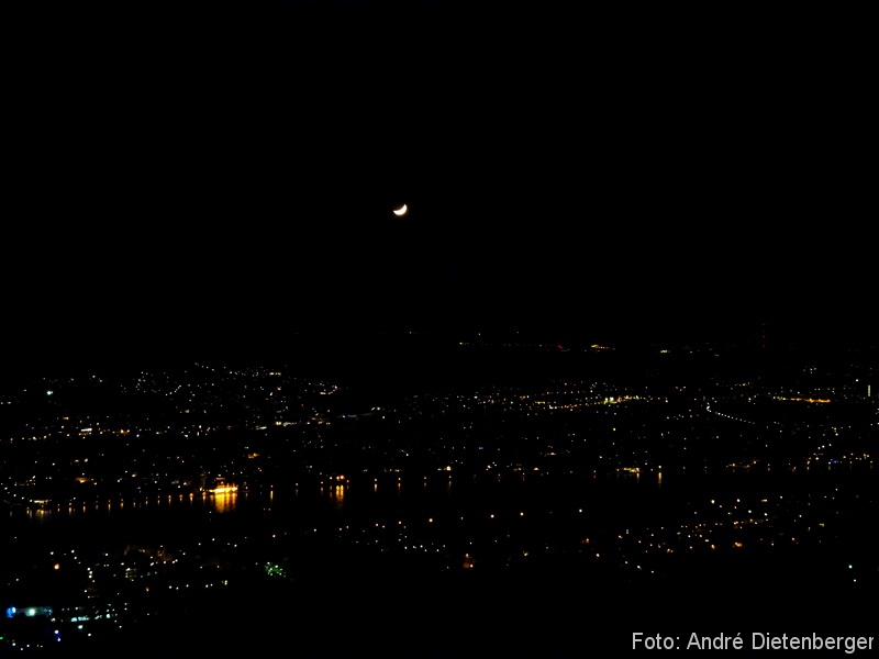 Grandhotel Petersberg - Blick nachts vom Petersberg
