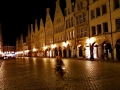 Münster - Bogengänge am Prinzipalmarkt bei Nacht